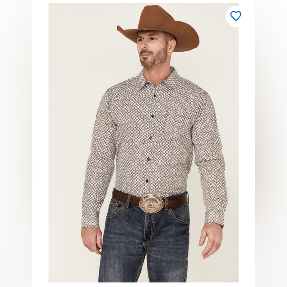 ✨ Boot Barn long sleeve button down collie shirt. New with Tags! - Picture 1 of 8